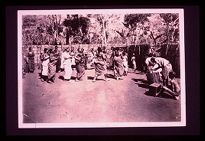 Mangianja Women - Nyasaland Dance. Black and white photo.